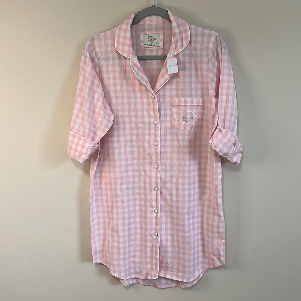 NWT Love to lounge Button Down Sleep Shirt